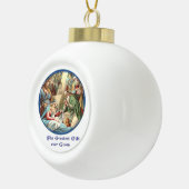 Christlich Keramik Kugel-Ornament (Rechts)