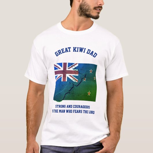 Christlich KIWI NEW ZEALAND VATER T-Shirt (Vorderseite)