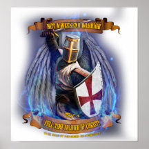 Christlich Knight Soldier Poster