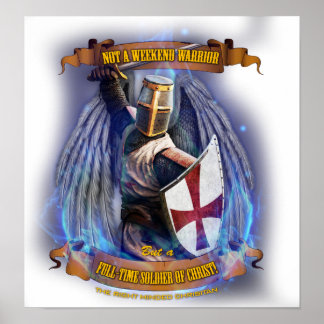 Christlich Knight Soldier Poster