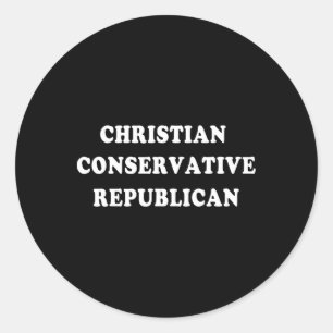 Christlich-konservativer Republikaner Runder Aufkleber