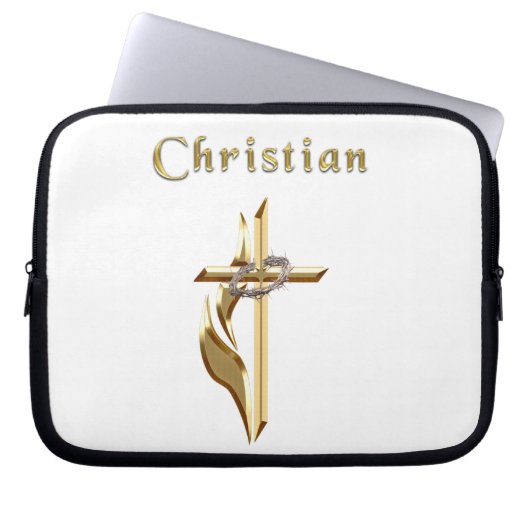 Christlich Laptopschutzhülle (Vorderseite)