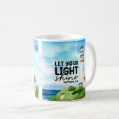 Christlich Lass Dein Lichtschlauch Matthew 5 : 16 Kaffeetasse (VorderseiteRechts)