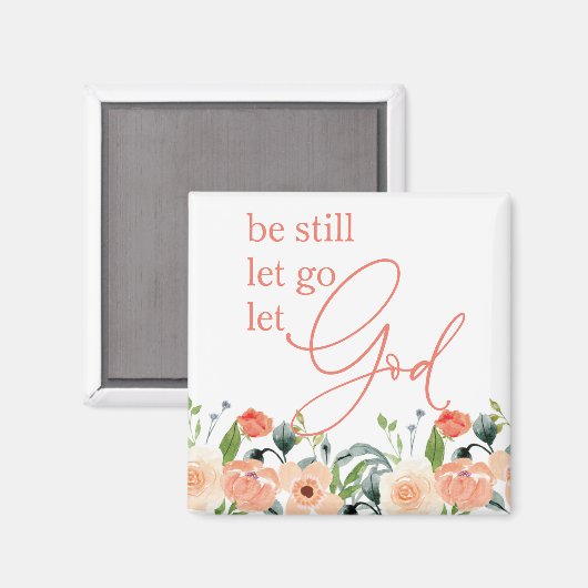 Christlich Lass Lass Gott Magnet (Vorderseite/Rückseite)