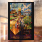 Christlich Lent Easter Tree of Life Fensteraufkleber (Blatt 2)