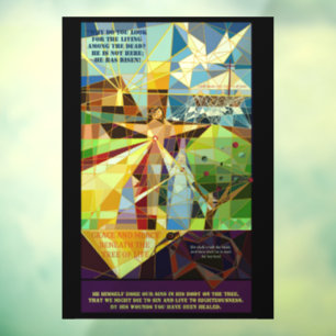 Christlich Lent Easter Tree of Life Fensteraufkleber