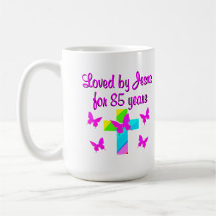 CHRISTLICH LIEBT VON JESUS FÜR 85 JAHRE DESIGN KAFFEETASSE