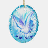 Christlich Lob für den Lord Dove-individuelle Name Keramikornament (Rechts)