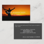 Christlich Lobeshymne Visitenkarte (Vorne/Hinten)