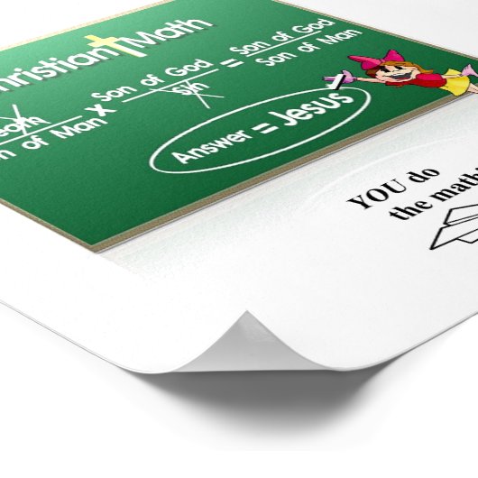 Christlich Mathematik Poster (Ecke)