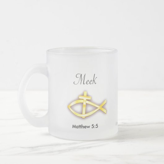 Christlich Mattglastasse (Links)