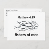 Christlich | Matthew 4:19 Postkarte (Vorne/Hinten)