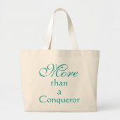Christlich Mehr als ein Eroberer Jumbo Stoffbeutel (Vorne)