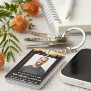 Christlich Memorial Father Son Fischen Fischer Schlüsselanhänger