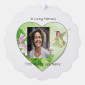 Christlich Memorial Keepake Bird Hummingbird Ornament Karte (Vorderseite)