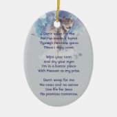 Christlich Memorial Keepake Erinnerung Wolf Keramik Ornament (Vorne)