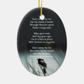 Christlich Memorial Keepake Red-wing Blackbird Keramik Ornament (Hinten)