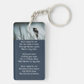 Christlich Memorial Keepake Red-wing Blackbird Schlüsselanhänger (Rückseite)