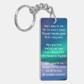 Christlich Memorial Northern Lights Aurora Boreali Schlüsselanhänger (Vorderseite links)