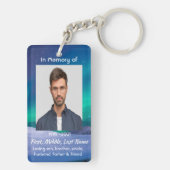 Christlich Memorial Northern Lights Aurora Boreali Schlüsselanhänger (Rückseite)