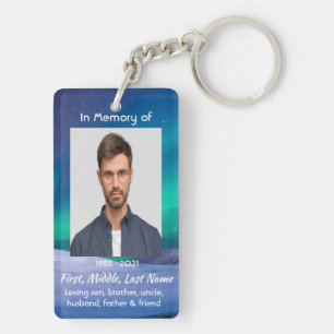 Christlich Memorial Northern Lights Aurora Boreali Schlüsselanhänger