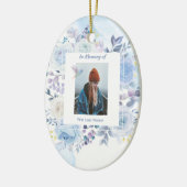 Christlich Memory Keepake Hummingbird Blue Rose Keramik Ornament (Links)