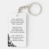 Christlich Memory Keepake Masculine Stag Deg Schlüsselanhänger (Rückseite)