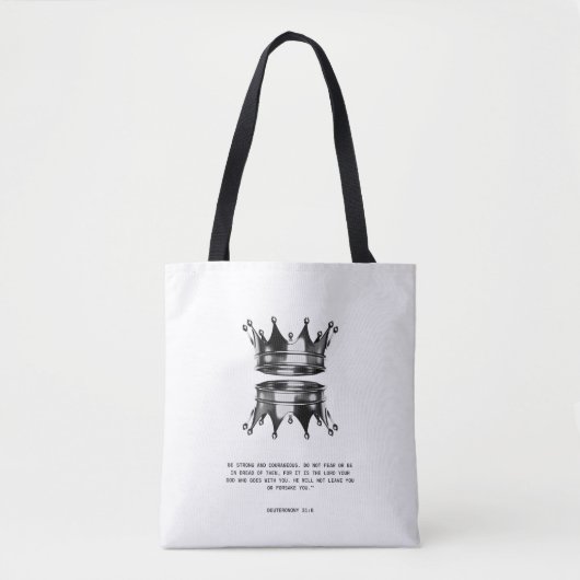 Christlich mutiger Glauben-Tragetasche Tasche (Vorderseite)