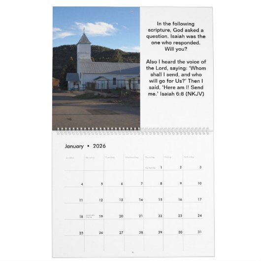 Christlich nehmen Sie jemanden mit, der Sie in den Kalender (Jan 2026)