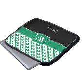 Christlich NIGERIA FLAG Monogramm Laptopschutzhülle (Vorne Knopf)