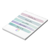 Christlich Notepad mit Bibelverse John 8:36 Notizblock (Rotiert)