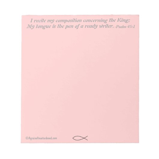 Christlich Notizblock (Vorderseite)