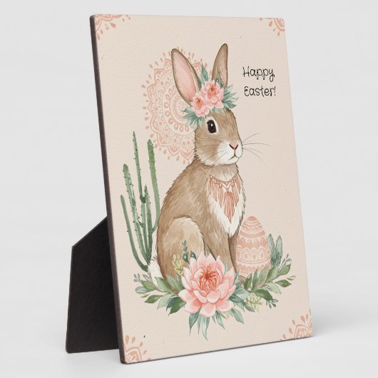 Christlich Oaster Bunny Boho Pastel Fotoplatte (Seite)