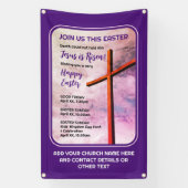 Christlich Oaster JESUS IS RISEN Banner (Vertikal)