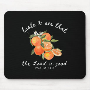 Christlich Orange Frucht Blume Bibel Verse Gardene Mousepad