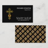 Christlich orthodox Kreuz Visitenkarte (Vorne/Hinten)