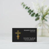 Christlich orthodox Kreuz Visitenkarte (Stehend Vorderseite)