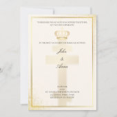 Christlich-orthodoxe Einladung zur Hochzeit (Vorderseite)