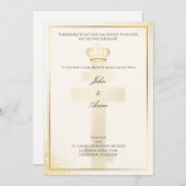 Christlich-orthodoxe Einladung zur Hochzeit (Vorne/Hinten)