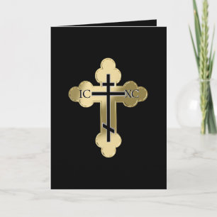 Christlich-orthodoxes Kreuz Karte