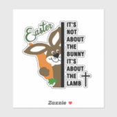 Christlich Osterhase Aufkleber (Blatt)