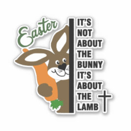 Christlich Osterhase Aufkleber