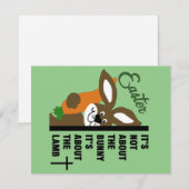 Christlich Osterhase Mitteilungskarte (Vorne/Hinten)