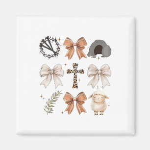 Christlich Ostern ist er riskiert Cross Faith Coqu Magnet