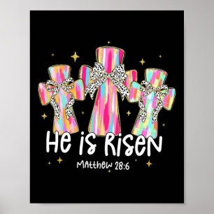 Christlich Ostern ist er riss Coquette Bow Bibel v Poster
