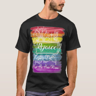 Christlich Ostern Jesus freut sich, dass er versch T-Shirt