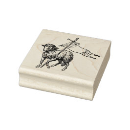 Christlich Pascal Lamb/Agnus Dei (keine Wolken) Gummistempel