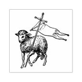 Christlich Pascal Lamb/Agnus Dei (keine Wolken) Gummistempel (Prägung)