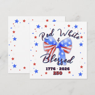 Christlich-patriotische Amerika 250-Feier Mitteilungskarte