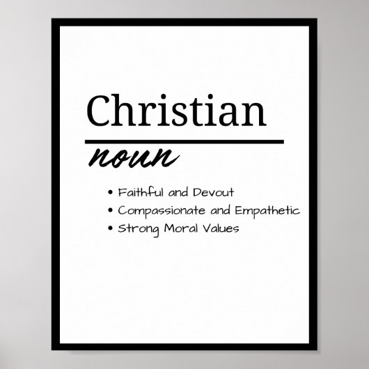 Christlich, Personalisierte Bezeichnung für Junge Poster (Vorne)